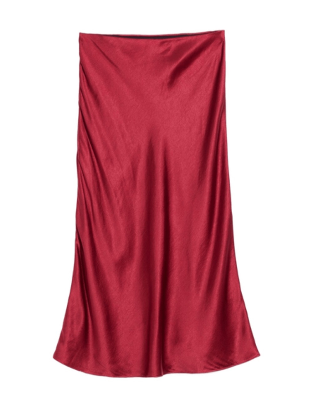 Madewell Satin Midi Slip Skirt